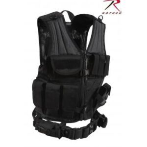 CHALECO MARCA ROTHCO MODELO CROSS MOLLE COLOR NEGRO