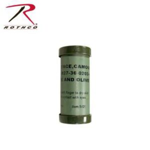 MAQUILLAJE PARA CAMUFLAJE MARCA ROTHCO EN BARRA DE 2 COLORES NEGRO Y VERDE