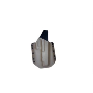FUNDA EXTERNA PARA GLOCK 34 COLOR COYOTE CON NEGRO ALFA HOLSTERS GL12
