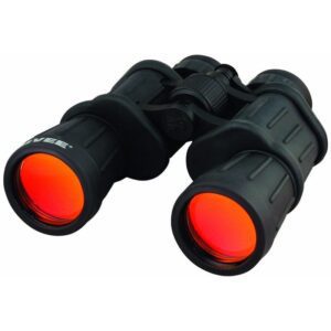 BINOCULAR MARCA HUMVEE COLOR NEGRO, ALCANCE DE 20X, OBJETIVO DE 50MM, CAMPO DE VISION DE 58 METROS A 1000 METROA, LENTES ANTIREFLECTANTES COLOR RUBI