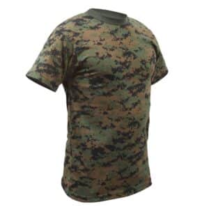 PLAYERA MARCA ROTHCO COLOR WOODLAND DIGITAL CAMO TALLA L