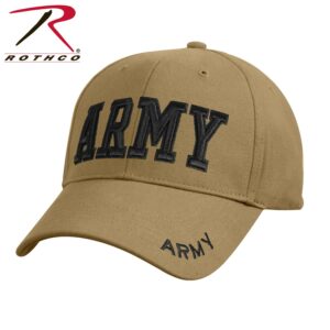 GORRA MARCA ROTHCO DELUX LOGO ARMY COLOR COYOTE