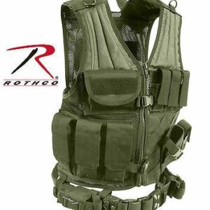 CHALECO MARCA ROTHCO MODELO CROSS MOLLE COLOR VERDE OLIVO
