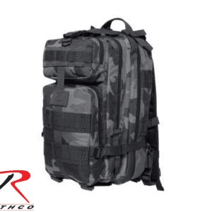 MOCHILA TACTICA CAMUFLAJE NEGRO DE DOS ASAS