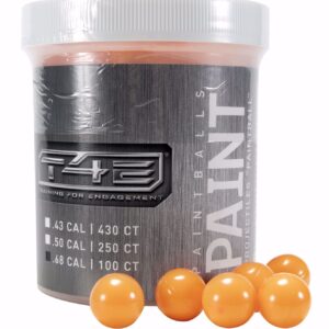 BOLAS DE PINTURA T4E CAL.68 -NARANJA- 100 UDS