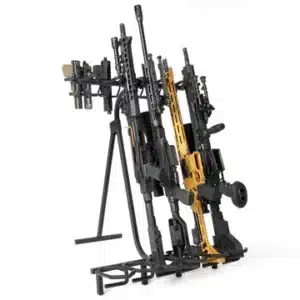 Soporte móvil para armas de fuego: 6 rifles y 8 pistolas savior